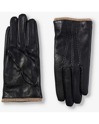 Dents Lorraine Leather Gloves - Black