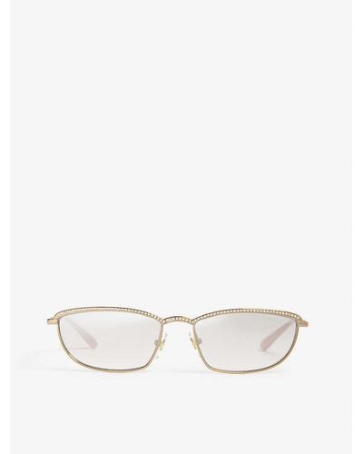Vogue Gigi Hadid Taura Rectangle-frame Sunglasses - White