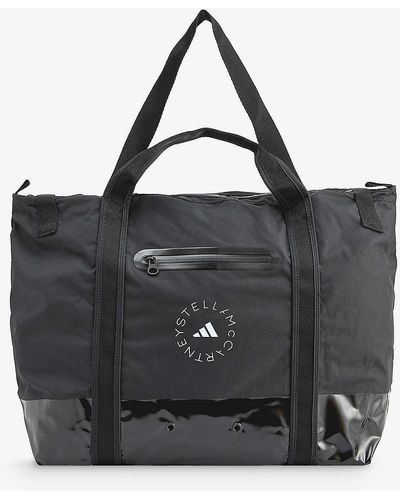 adidas By Stella McCartney Logo-print Recycled-polyester Tote Bag - Black