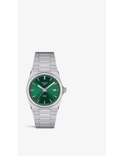 Tissot T1372101108100 Prx Quartz Stainless-steel Quartz Watch - Green