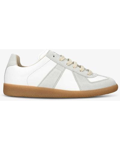 Maison Margiela Replica Leather Low-top Trainers - White