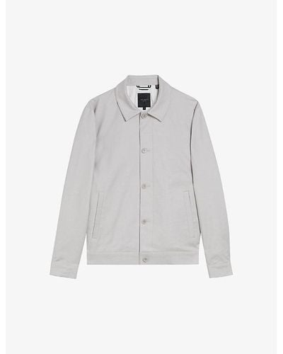 Ted Baker Felixc Regular-fit Cotton-blend Jacket - White