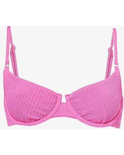 Seafolly Sea Dive Underwired Bikini Top - Pink