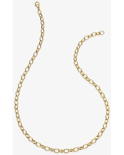 Astley Clarke Biography Thick 18ct Yellow Gold-plated Vermeil Sterling-silver Chain Necklace - Metallic