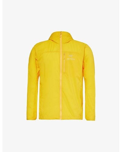 Arc'teryx Squamish Brand-print Regular-fit Shell Jacket - Yellow