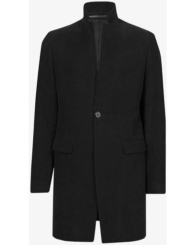 AllSaints Ranger Slim-fit Single-breasted Cotton Coat X - Black