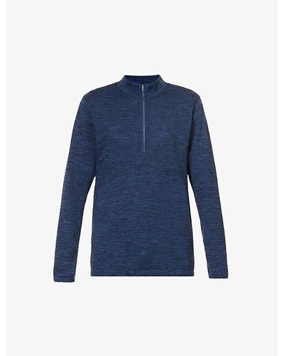 lululemon athletica Metal Vent Tech High-neck Stretch Woven-blend Sweatshirt X - Blue