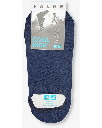 FALKE Cool Kick Cushioned-sole Stretch-knit Socks - Blue