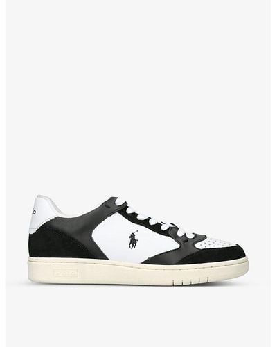 Polo Ralph Lauren Court Lux Leather Low-top Sneakers - Multicolor