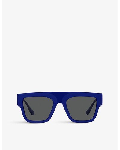 Versace Ve4430u Square-frame Acetate Sunglasses - Blue