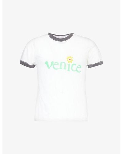 ERL Venice Cotton-jersey T-shirt X - White