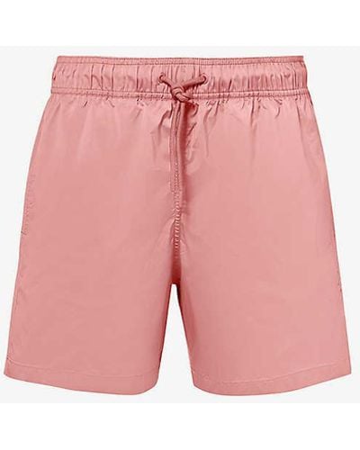Frescobol Carioca Elasticated-waist Recycled-polyester Swim Shorts Xx - Pink