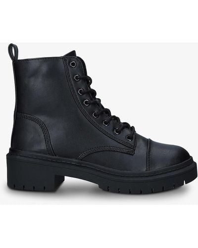ALDO Goer Faux-leather Combat Boots - Black