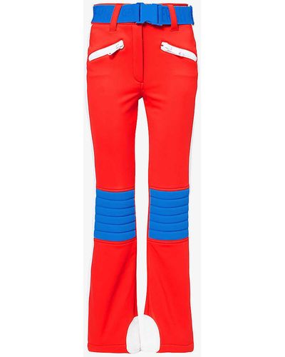 Goldbergh Goalie Striped-panel Stretch-woven Trousers - Red
