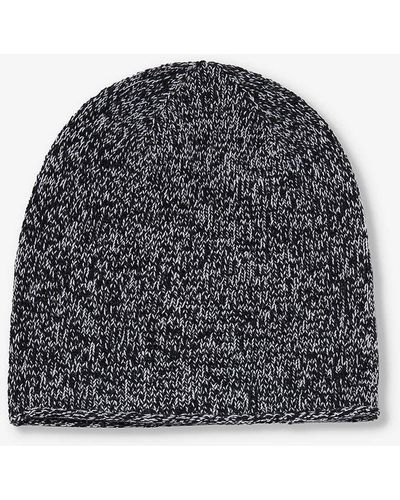 Johnstons of Elgin Speckled Cashmere Beanie - Grey