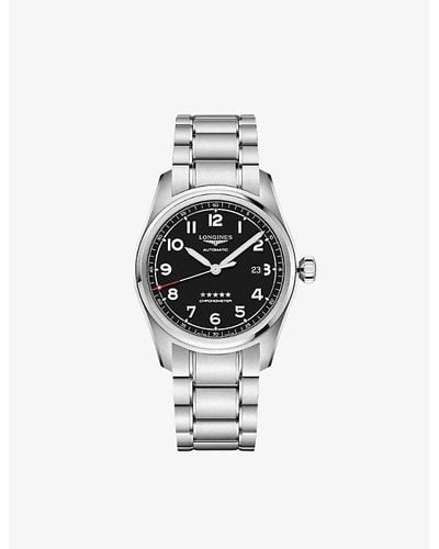Longines L3.811.4.53.6 Spirit Stainless Steel Watch - White