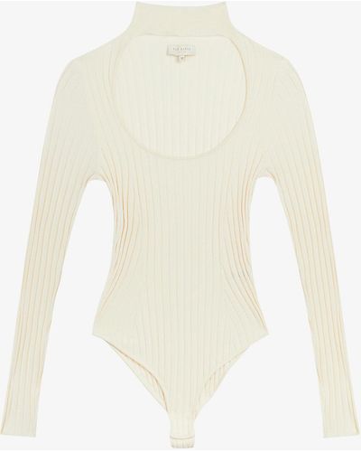 Ted Baker Eliane Cut-out Stretch-knit Body - White