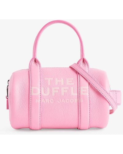 Marc Jacobs The Mini Duffle Leather Duffle Bag - Pink