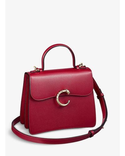 Cartier Panthère De Small Leather Cross-body Bag - Red