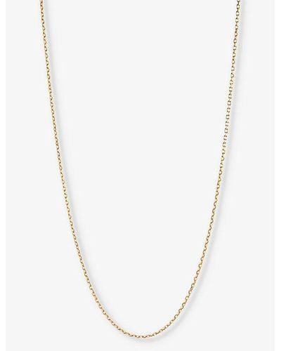 Maria Black Chain 50 18ct Yellow -plated Recycled Sterling-silver Necklace - Metallic
