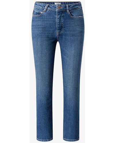 Twist & Tango Sally Slim-leg High-rise Jeans - Blue