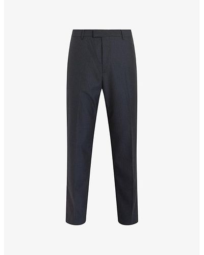 AllSaints Howling Pressed-crease Woven Pants - Blue