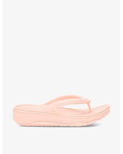 Fitflop Relieff Pointed-toe Woven Slides - Pink
