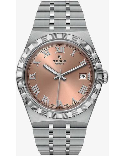 Tudor Unisex M28600-0011 Royal Date Stainless-steel Automatic Watch - White