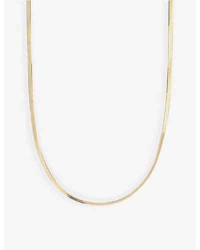 Maria Black Mio Yellow Gold-plated 925 Sterling-silver Chain - White