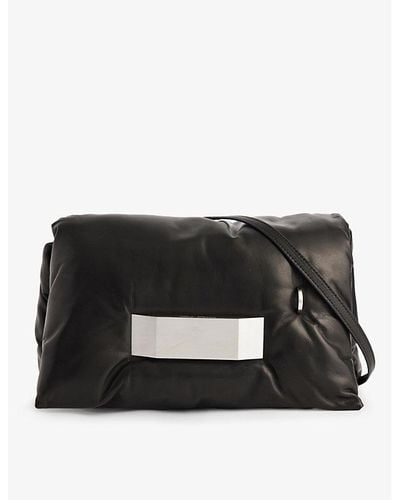 Rick Owens Big Pillow Quilted Leather Bag - Black