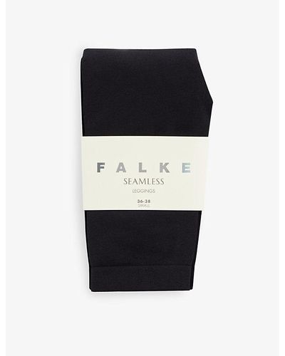 FALKE Seamless High-rise Stretch-jersey leggings - Black