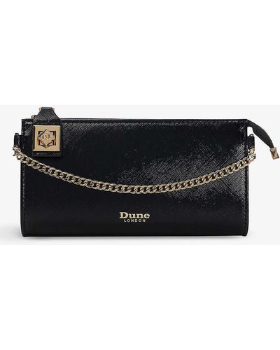 Dune Koining Woven Chain-wallet Purse - Black