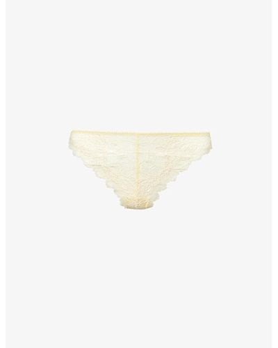 Wacoal Lace Perfection Stretch-lace Tanga Briefs - White