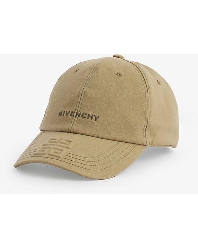 Givenchy Logo-embroidered Curved-brim Cotton Twill Cap - Natural