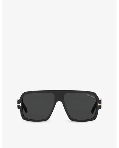 Tom Ford Ft0933 Camden Square-frame Acetate Sunglasses - Black