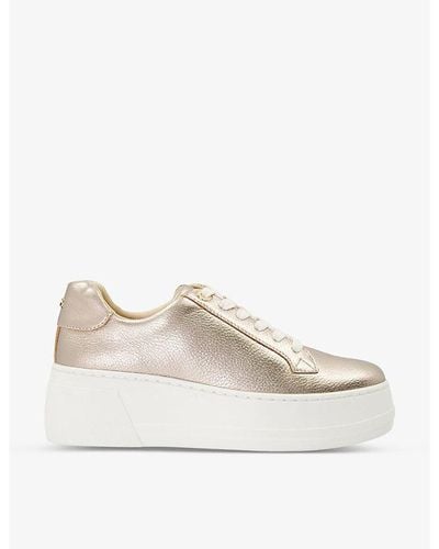 Dune Episode Flatform Leather Sneakers - White