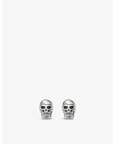 Thomas Sabo Skull Sterling-silver Stud Earrings - Metallic