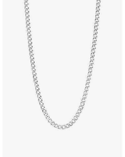 Maria Black Forza Rhodium-plated Sterling- Necklace - White