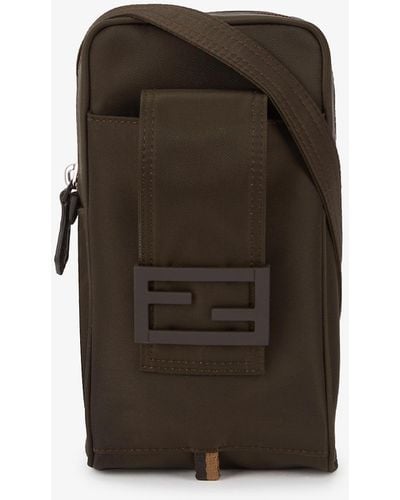 Fendi Brand-plaque Shell Cross-body Phone Holder Bag - Multicolour