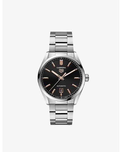 Tag Heuer Wbn2113.ba0639 Carrera Stainless-steel Automatic Watch - Black