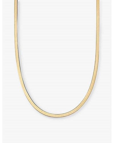 Astley Clarke Celestial Snake-chain 18ct Yellow Gold-plated Vermeil Sterling-silver Necklace - Metallic