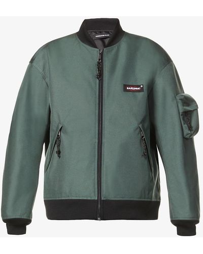 Undercover X Eastpak Brand-patch Shell Bomber Jacket - Multicolor