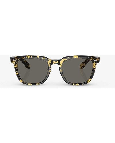 Oliver Peoples Ov5546su N. 06 Rectangle-frame Acetate Sunglasses - Grey