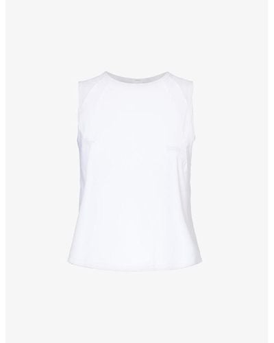 lululemon Sculpt Cropped Stretch-woven Top - White
