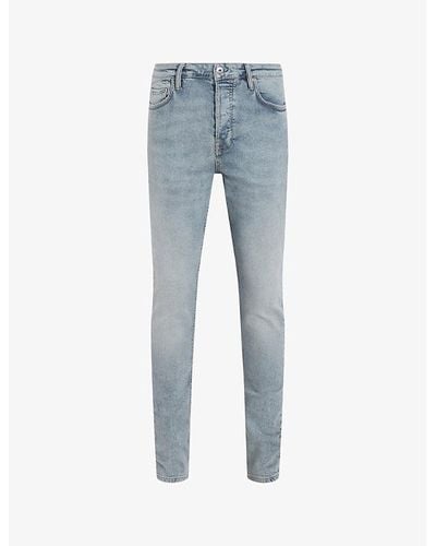 AllSaints Cigarette Skinny Mid-rise Stretch-denim Jeans - Blue