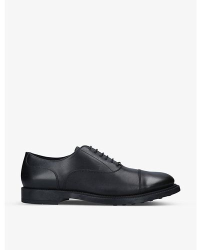 Tod's Francesina Leather Derby Shoes - Black
