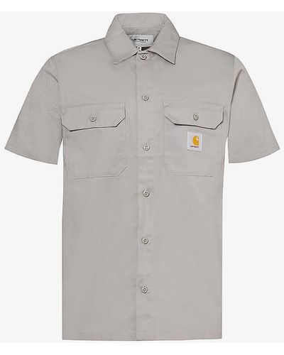 Carhartt Master Chest-pocket Woven-blend Shirt - Grey