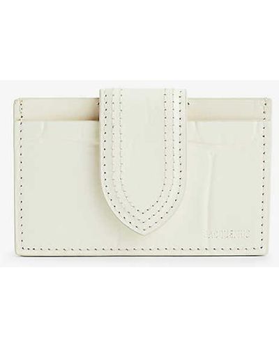 Jacquemus Le Porte-carte Bambino Leather Card Holder - White