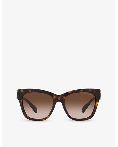 Michael Kors Mk2182u Empire Butterfly-frame Tortoiseshell Acetate Sunglasses - Brown