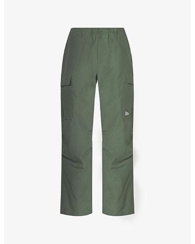 BBCICECREAM Arch Relaxed-fit Straight-leg Cotton-blend Cargo Pants - Green